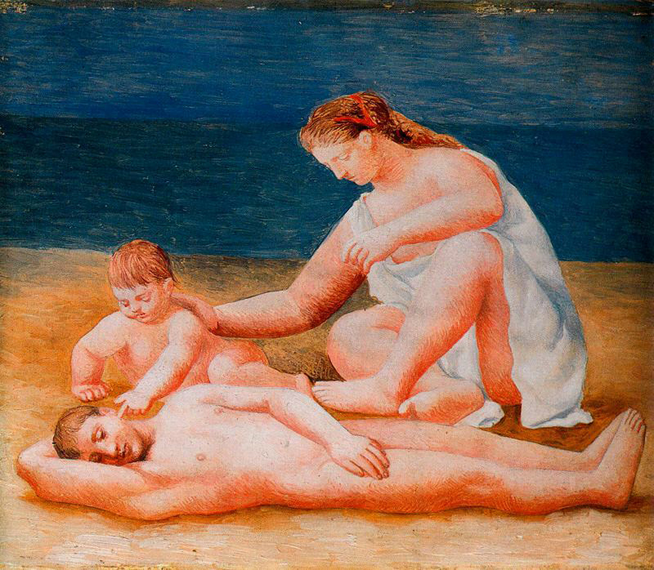 Picasso Family at the seashore 1922